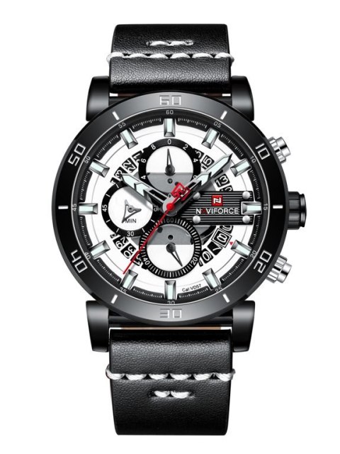 ZEGAREK MĘSKI NAVIFORCE - NF9131 (ZN086A) BLACK/W. + BOX ZEGAREK MĘSKI NAVIFORCE - NF9131 (ZN086A) BLACK/W. + BOX
