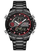 ZEGAREK MĘSKI NAVIFORCE - NF9146S (ZN089B) - BLACK/RED + BOX