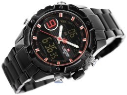 ZEGAREK MĘSKI NAVIFORCE - NF9146S (ZN089B) - BLACK/RED + BOX