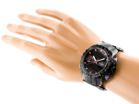 ZEGAREK MĘSKI NAVIFORCE - NF9146S (ZN089B) - BLACK/RED + BOX ZEGAREK MĘSKI NAVIFORCE - NF9146S (ZN089B) - BLACK/RED + BOX