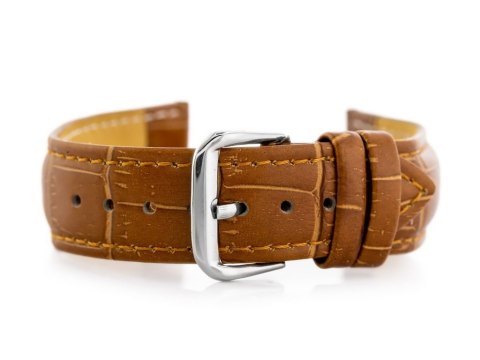 PASEK SKÓRZANY DO ZEGARKA W102L BRĄZ - 22MM PASEK SKÓRZANY DO ZEGARKA W102L BRĄZ - 22MM