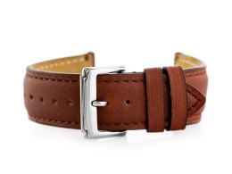 PASEK SKÓRZANY DO ZEGARKA W89 BRĄZ - 20MM