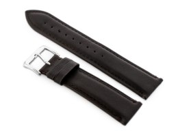 PASEK SKÓRZANY DO ZEGARKA W89 CIEMNY BRĄZ - 20MM