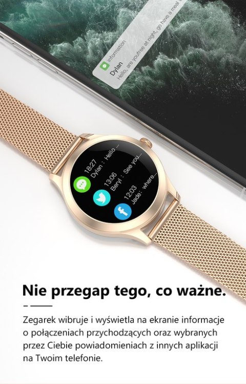 SMARTWATCH DAMSKI G. ROSSI SW014-2 ROSEGOLD (SG009B) SMARTWATCH DAMSKI G. ROSSI SW014-2 ROSEGOLD (SG009B)