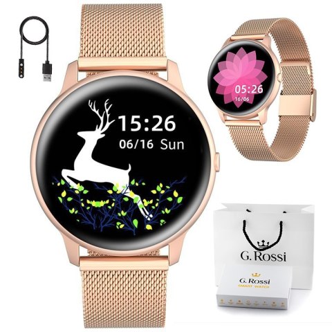 SMARTWATCH DAMSKI G. ROSSI SW015-4 ROSEGOLD (SG010D) SMARTWATCH DAMSKI G. ROSSI SW015-4 ROSEGOLD (SG010D)