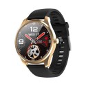 SMARTWATCH MĘSKI G. ROSSI SW012-4 GOLD/BLACK + DODATKOWA BRANSOLETA (SG007D)