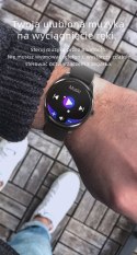 SMARTWATCH MĘSKI G. ROSSI SW012-4 GOLD/BLACK + DODATKOWA BRANSOLETA (SG007D)