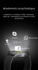 SMARTWATCH MĘSKI G. ROSSI SW012-4 GOLD/BLACK + DODATKOWA BRANSOLETA (SG007D)