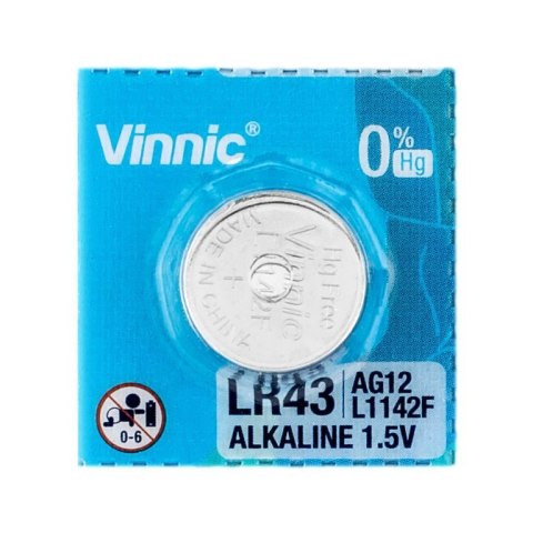 BATERIA ALKALICZNA VINNIC LR1142/386/AG12 BATERIA ALKALICZNA VINNIC LR1142/386/AG12