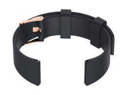 PASEK GUMOWY DO ZEGARKA U15 - CIEMNY SZARY/ROSEGOLD - 22MM