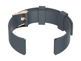 PASEK GUMOWY DO ZEGARKA U15 - SZARY/ROSEGOLD - 20MM