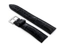 PASEK SKÓRZANY DO ZEGARKA W102L CZARNY - 24MM