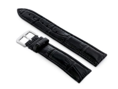 PASEK SKÓRZANY DO ZEGARKA W102L CZARNY - 24MM PASEK SKÓRZANY DO ZEGARKA W102L CZARNY - 24MM