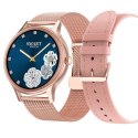 SMARTWATCH DAMSKI PACIFIC 18-1 - BRANSOLETA + PASEK: ROSEGOLD / RÓŻOWY (SY015A)