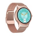 SMARTWATCH DAMSKI PACIFIC 18-2 - BRANSOLETA + PASEK: ROSEGOLD / BIAŁY (SY015B)
