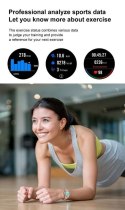 SMARTWATCH DAMSKI PACIFIC 18-6 - DWA PASKI: RÓŻOWY / BIAŁY (SY015F)