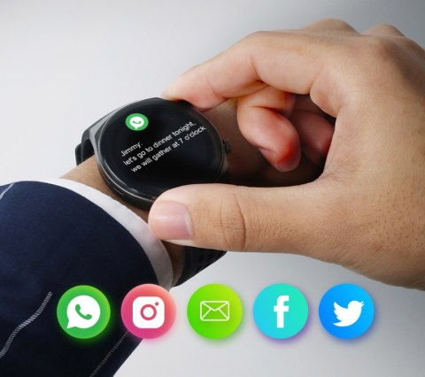 SMARTWATCH MĘSKI RUBICON RNCE68 - WYKONYWANIE POŁĄCZEŃ (SR016B) SMARTWATCH MĘSKI RUBICON RNCE68 - WYKONYWANIE POŁĄCZEŃ (SR016B)