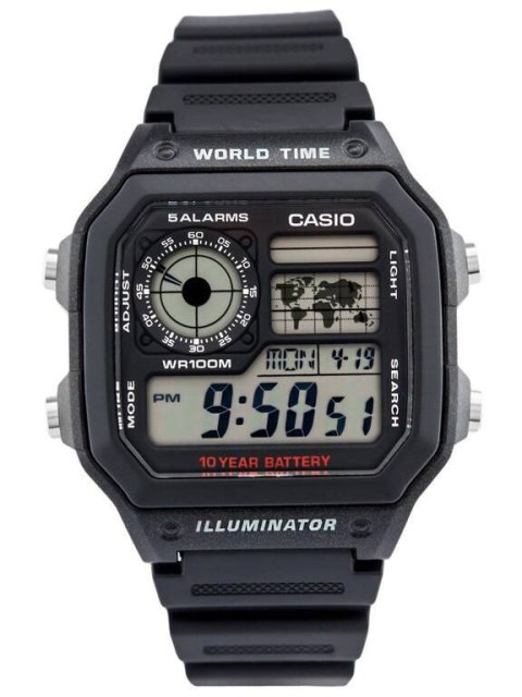 ZEGAREK MĘSKI CASIO AE-1200WH-1AVCF (ZD146A) + BOX ZEGAREK MĘSKI CASIO AE-1200WH-1AVCF (ZD146A) + BOX