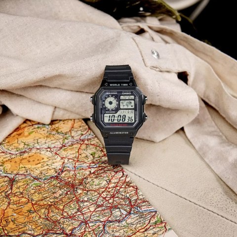 ZEGAREK MĘSKI CASIO AE-1200WH-1AVCF (ZD146A) + BOX ZEGAREK MĘSKI CASIO AE-1200WH-1AVCF (ZD146A) + BOX
