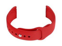 PASEK GUMOWY DO ZEGARKA U21 20MM - CZERWONY