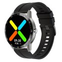 SMARTWATCH MĘSKI G. ROSSI SW018-1 SILVER/BLACK (SG012A) WŁASNE TARCZE