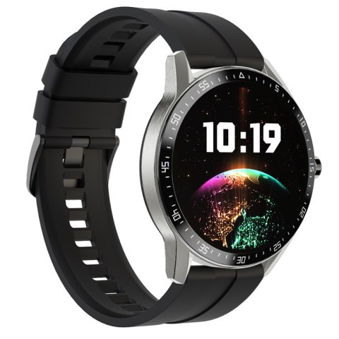 SMARTWATCH MĘSKI G. ROSSI SW018-1 SILVER/BLACK (SG012A) WŁASNE TARCZE SMARTWATCH MĘSKI G. ROSSI SW018-1 SILVER/BLACK (SG012A) WŁASNE TARCZE