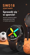 SMARTWATCH MĘSKI G. ROSSI SW018-2 SILVER/GRAY (SG012B) WŁASNE TARCZE