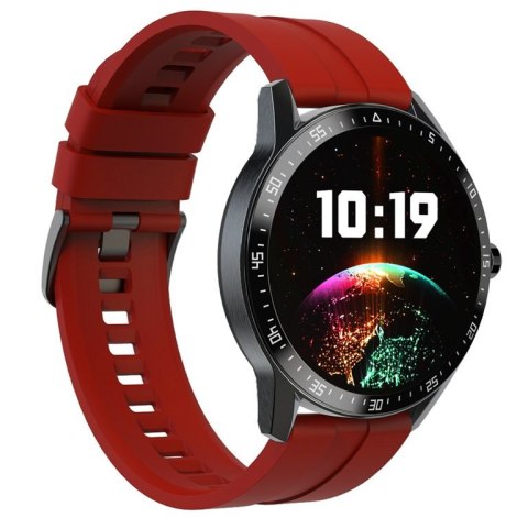 SMARTWATCH MĘSKI G. ROSSI SW018-4 BLACK/RED (SG012D) WŁASNE TARCZE SMARTWATCH MĘSKI G. ROSSI SW018-4 BLACK/RED (SG012D) WŁASNE TARCZE