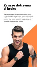 SMARTWATCH MĘSKI G. ROSSI SW018-4 BLACK/RED (SG012D) WŁASNE TARCZE