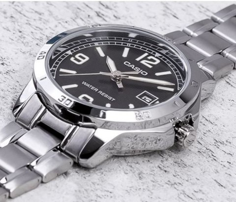ZEGAREK MĘSKI CASIO MTP-V004D-1B2 (ZD047F) + BOX ZEGAREK MĘSKI CASIO MTP-V004D-1B2 (ZD047F) + BOX