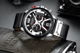 ZEGAREK MĘSKI CURREN 8329 (ZC027A) - CHRONOGRAF + BOX