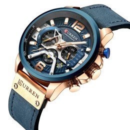 ZEGAREK MĘSKI CURREN 8329 (ZC027E) - CHRONOGRAF + BOX