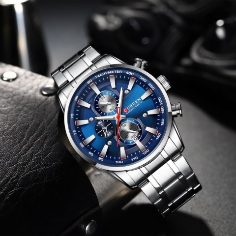ZEGAREK MĘSKI CURREN 8351 (ZC022A) CHRONOGRAF +BOX ZEGAREK MĘSKI CURREN 8351 (ZC022A) CHRONOGRAF +BOX