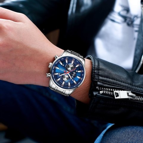 ZEGAREK MĘSKI CURREN 8351 (ZC022A) CHRONOGRAF +BOX ZEGAREK MĘSKI CURREN 8351 (ZC022A) CHRONOGRAF +BOX