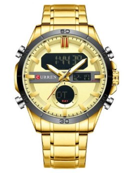 ZEGAREK MĘSKI CURREN 8384 (ZC023B) -DUAL TIME +BOX