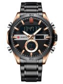 ZEGAREK MĘSKI CURREN 8384 (ZC023C) - DUAL TIME + BOX
