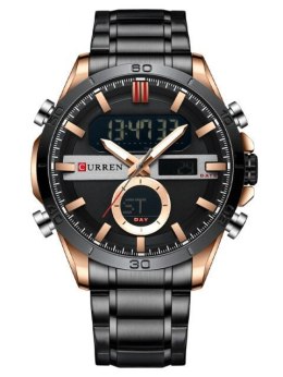 ZEGAREK MĘSKI CURREN 8384 (ZC023C) - DUAL TIME + BOX