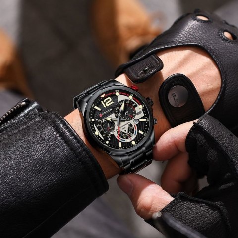ZEGAREK MĘSKI CURREN 8395 (ZC019B) - CHRONOGRAF ZEGAREK MĘSKI CURREN 8395 (ZC019B) - CHRONOGRAF