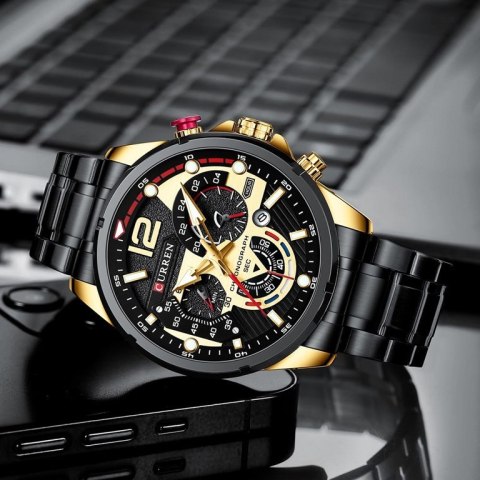 ZEGAREK MĘSKI CURREN 8395 (ZC019D) - CHRONOGRAF ZEGAREK MĘSKI CURREN 8395 (ZC019D) - CHRONOGRAF