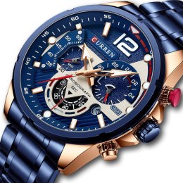 ZEGAREK MĘSKI CURREN 8395 (ZC019E) - CHRONOGRAF