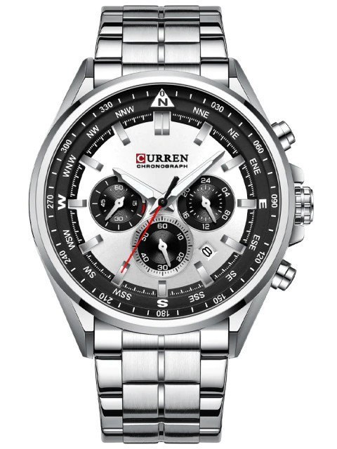 ZEGAREK MĘSKI CURREN 8399 (ZC016A -CHRONOGRAF +BOX ZEGAREK MĘSKI CURREN 8399 (ZC016A -CHRONOGRAF +BOX
