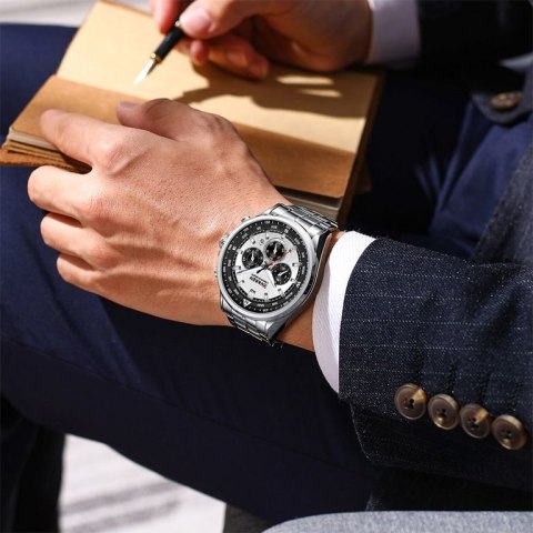 ZEGAREK MĘSKI CURREN 8399 (ZC016A -CHRONOGRAF +BOX ZEGAREK MĘSKI CURREN 8399 (ZC016A -CHRONOGRAF +BOX