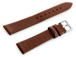 PASEK SKÓRZANY DO ZEGARKA W107 - BRĄZOWY/SR. 12MM