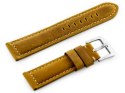 PASEK SKÓRZANY DO ZEGARKA W29 - JASNY BRĄZ 24MM