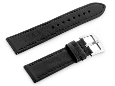 PASEK SKÓRZANY DO ZEGARKA W81 - CZARNY/CZARNA 20MM PASEK SKÓRZANY DO ZEGARKA W81 - CZARNY/CZARNA 20MM