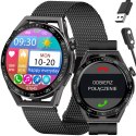 SMARTWATCH MĘSKI RUBICON RNCE88 - WYKONYWANIE POŁĄCZEŃ, WŁASNE TARCZE (SR033C)