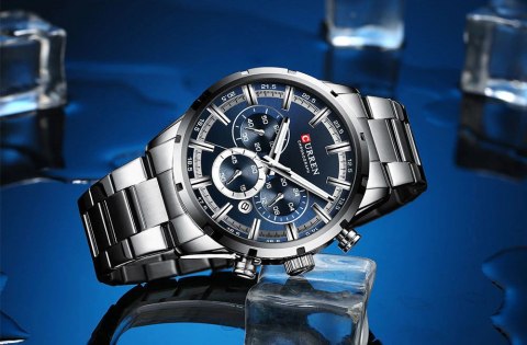 ZEGAREK MĘSKI CURREN 8355 CHRONOGRAF (ZC028B)+ BOX ZEGAREK MĘSKI CURREN 8355 CHRONOGRAF (ZC028B)+ BOX