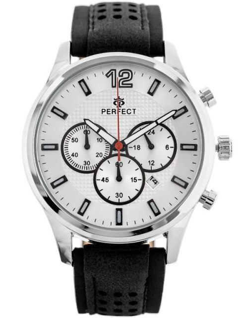 ZEGAREK MĘSKI PERFECT CH01L - CHRONOGRAF (ZP354A) + BOX ZEGAREK MĘSKI PERFECT CH01L - CHRONOGRAF (ZP354A) + BOX