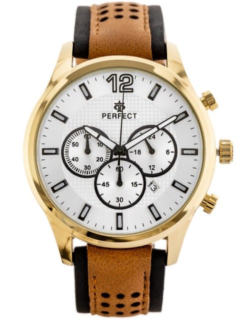 ZEGAREK MĘSKI PERFECT CH01L - CHRONOGRAF (ZP354C) + BOX ZEGAREK MĘSKI PERFECT CH01L - CHRONOGRAF (ZP354C) + BOX