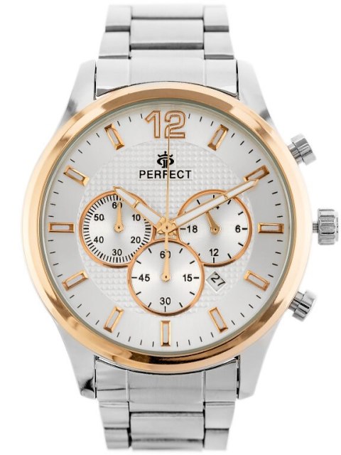 ZEGAREK MĘSKI PERFECT CH01M - CHRONOGRAF (ZP355B) + BOX ZEGAREK MĘSKI PERFECT CH01M - CHRONOGRAF (ZP355B) + BOX